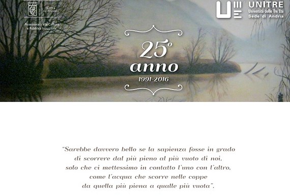 25° anno (1991 - 2016) gli appuntamenti in programma